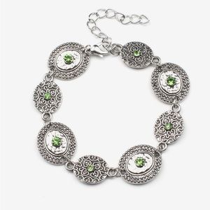 Green and Silver Paparazzi piece